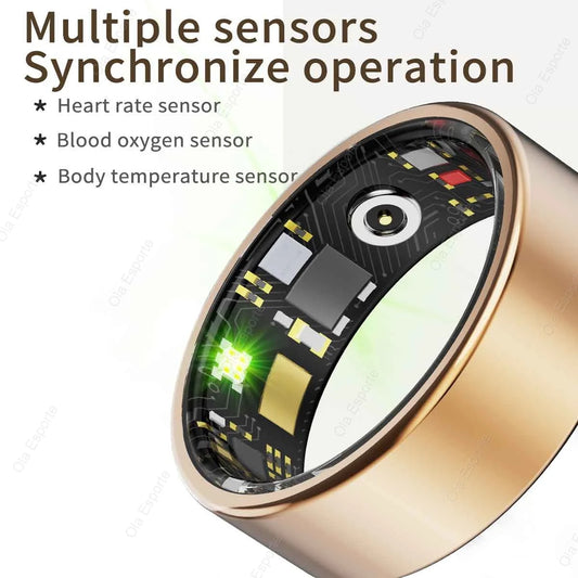 R10 Smart Ring with Charging Dock Men Women Health Sleep Heart Rate Monitoring IP68 & 5ATM Waterproof Multi-Sport Mode